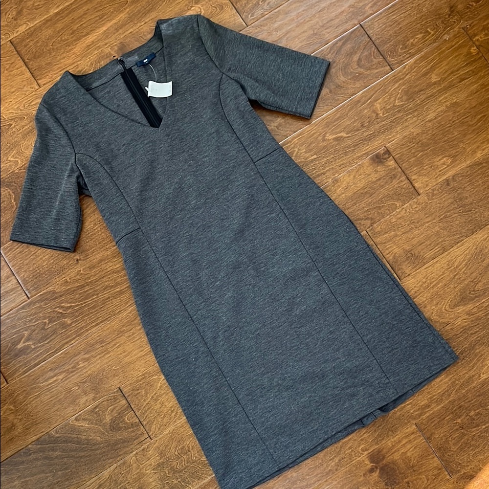 Elegant Charcoal Grey Dress